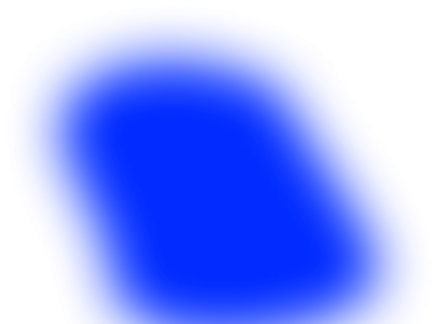 Blue glow behind Artist