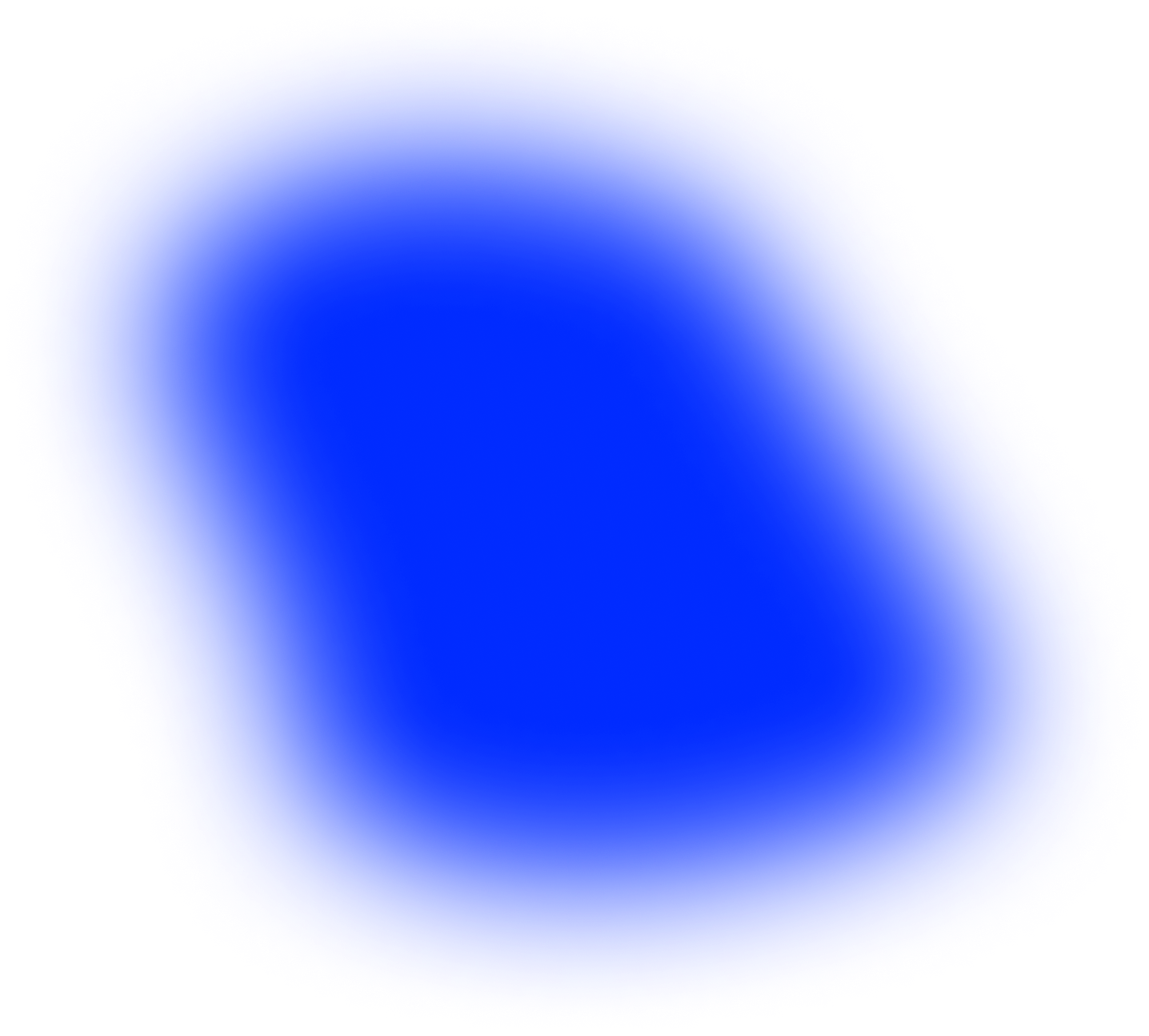 Blue glow behind Artist